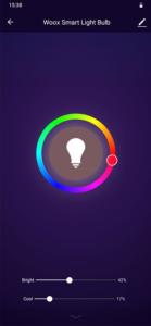 WOOX WiFi Smart Light Bulb Color Wheel